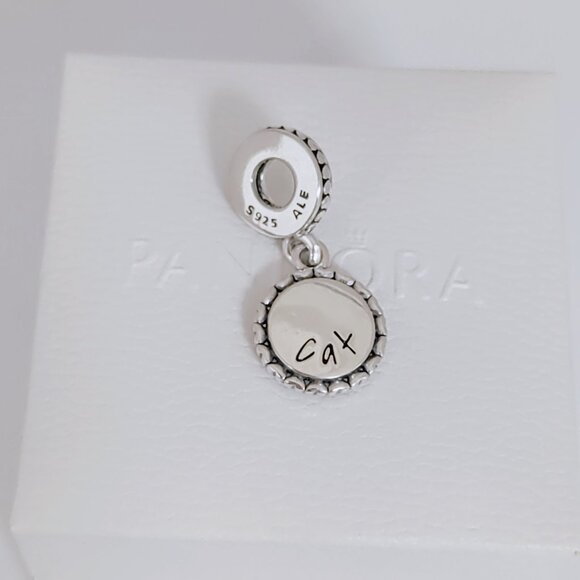 Pandora Cat Stick Figure Dangle, Mixed Enamel Exclusive Dangle Charm with box - Picture 6 of 7